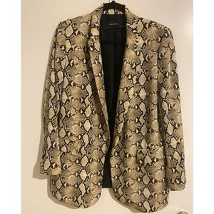 Snake print Zara Blazer